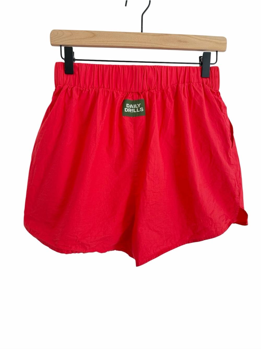 DAILY DRILLS Poplin Red Resort Boxer Shorts 100% Cotton - Like New, Small